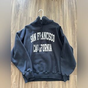 Oversized navy blue Brandy Melville hoodie